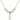 Cross Crystal Necklace | 3/4 inch | 4mm Beads   14kt Gold Filled