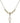 Cross Crystal Necklace | 3/4 inch | 4mm Beads   14kt Gold Filled