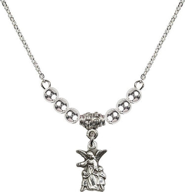 Collar de cristal Ángel Guardián | 1,27 cm | Cuentas de 4 mm | N22-4253