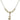Praying Girl Crystal Necklace | 5/8 inch | 4mm Beads   14kt Gold Filled