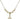Trinity Irish Knot Crystal Necklace | 3/8 inch | 4mm Beads   14kt Gold Filled