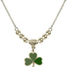 Shamrock Crystal Necklace | 1/2 inch | 4mm Beads   14kt Gold Filled
