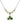 Shamrock Crystal Necklace | 1/2 inch | 4mm Beads   14kt Gold Filled
