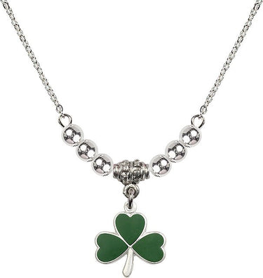 Shamrock Crystal Necklace | 1/2 inch | 4mm Beads