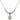 Miraculous Medal Crystal Necklace | 3/8 inch | 4mm Beads   Sterling Silver