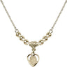 Saint Christopher Crystal Necklace | 3/8 inch | 4mm Beads   14kt Gold Filled