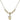 Saint Christopher Crystal Necklace | 3/8 inch | 4mm Beads   14kt Gold Filled