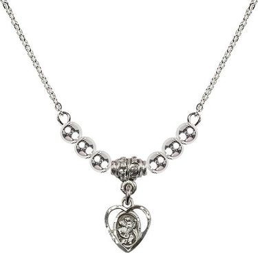 Collar de cristal de San Cristóbal | 3/8 pulgada | Cuentas de 4 mm | N22-5403