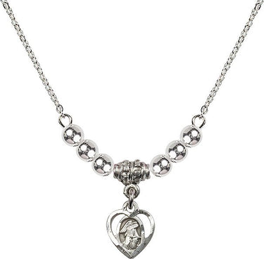 Collar de cristal Ángel Guardián | 3/8 pulgada | Cuentas de 4 mm | N22-5407