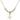 Cross Crystal Necklace | 5/8 inch | 4mm Beads   14kt Gold Filled