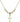 Cross Crystal Necklace | 5/8 inch | 4mm Beads   14kt Gold Filled