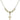 Crucifix Crystal Necklace | 5/8 inch | 4mm Beads   14kt Gold Filled
