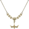 Holy Spirit Crystal Necklace | 1/2 inch | 4mm Beads   14kt Gold Filled