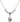 Madonna Crystal Necklace | 5/8 inch | 4mm Beads   Sterling Silver