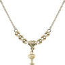 Chalice Crystal Necklace | 3/8 inch | 4mm Beads   14kt Gold Filled