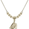 Guardian Angel Crystal Necklace | 5/8 inch | 4mm Beads   14kt Gold Filled