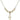 Cross Crystal Necklace | 5/8 inch | 4mm Beads   14kt Gold Filled