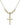 Crucifix Crystal Necklace | 7/8 inch | 4mm Beads   14kt Gold Filled