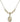 Saint Michael the Archangel Crystal Necklace | 5/8 inch | 4mm Beads   14kt Gold Filled