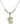 Saint Michael the Archangel Crystal Necklace | 7/8 inch | 4mm Beads   14kt Gold Filled
