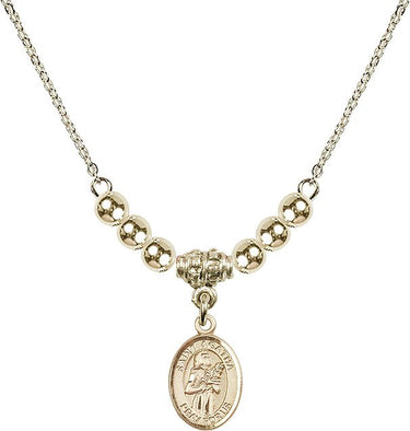 Collar de cristal de Santa Ágata | 1/2 pulgada | Cuentas de 4 mm | N22-9003