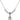 Saint Agatha Crystal Necklace | 1/2 inch | 4mm Beads   Sterling Silver