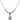 Saint Anthony Crystal Necklace | 1/2 inch | 4mm Beads   Sterling Silver