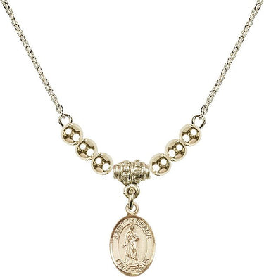 Collar de cristal de Santa Bárbara | 1/2 pulgada | Cuentas de 4 mm | N22-9006