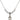 Saint Barbara Crystal Necklace | 1/2 inch | 4mm Beads   Sterling Silver