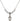 Saint Barbara Crystal Necklace | 1/2 inch | 4mm Beads   Sterling Silver