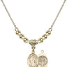 Saint Benedict Crystal Necklace | 1/2 inch | 4mm Beads   14kt Gold Filled