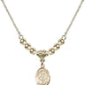 Saint Alexander Constantinople Crystal Necklace | 1/2 inch | 4mm Beads   14kt Gold Filled
