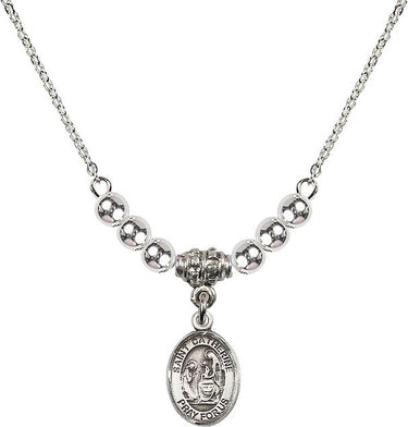 Collar de cristal de Santa Catalina de Siena | 1/2 pulgada | Cuentas de 4 mm