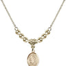 Saint Cecilia Crystal Necklace | 1/2 inch | 4mm Beads   14kt Gold Filled