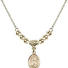 Saint Dorothy Crystal Necklace | 1/2 inch | 4mm Beads   14kt Gold Filled