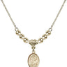Saint Elmo Crystal Necklace | 1/2 inch | 4mm Beads   14kt Gold Filled