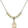 Saint Elizabeth of Hungary Crystal Necklace | 1/2 inch | 4mm Beads   14kt Gold Filled