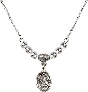 Collar de cristal de San Francisco Javier | 1/2 pulgada | Cuentas de 4 mm | N22-9037