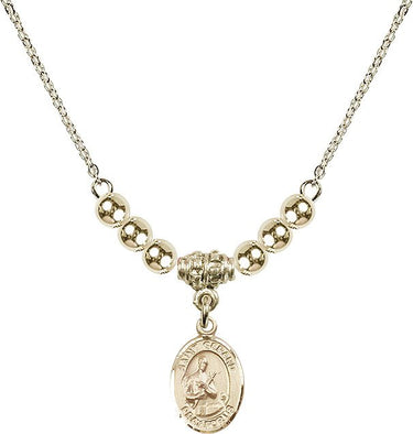 Collar de cristal de San Gerardo Mayela | 1/2 pulgada | Cuentas de 4 mm