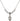 Holy Spirit Crystal Necklace | 1/2 inch | 4mm Beads   Sterling Silver