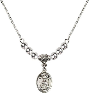 Collar de cristal de San Enrique II | 1/2 pulgada | Cuentas de 4 mm