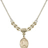 Saint Emily de Vialar Crystal Necklace | 1/2 inch | 4mm Beads   14kt Gold Filled