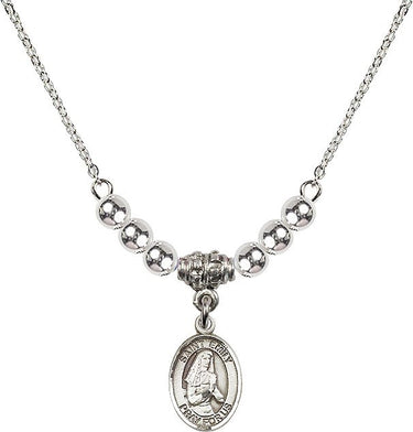 Collar de cristal de Santa Emily de Vialar | 1/2 pulgada | Cuentas de 4 mm