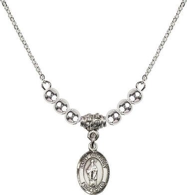 Collar de cristal de San Gregorio Magno | 1,27 cm | Cuentas de 4 mm