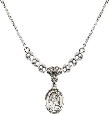 Collar de cristal de San Isidoro de Sevilla | 1,27 cm | Cuentas de 4 mm