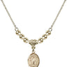 Saint Justin Crystal Necklace | 1/2 inch | 4mm Beads   14kt Gold Filled