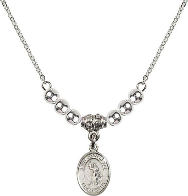 Saint Joan of Arc Crystal Necklace | 1/2 inch | 4mm Beads | N22-9053