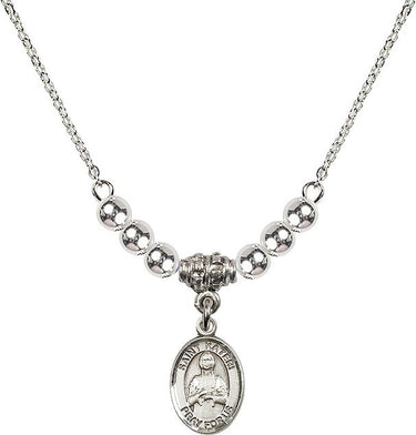 Saint Kateri Tekakwitha Crystal Necklace | 1/2 inch | 4mm Beads | N22-9061