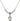 Saint Mary Magdalene Crystal Necklace | 1/2 inch | 4mm Beads   Sterling Silver