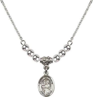 Saint Matthew the Apostle Crystal Necklace | 1/2 inch | 4mm Beads | N22-9074
